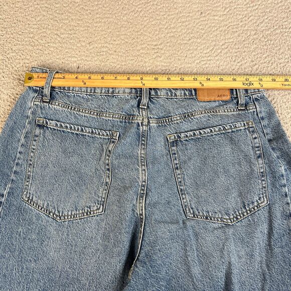 Aeropostale Barrel Jean Women 16 Wide Leg Denim Streetwear Loose Baggy 36x26 - Picture 11 of 16